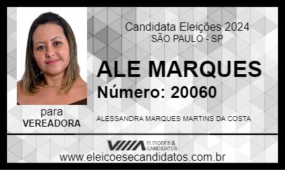 Candidato ALE MARQUES 2024 - SÃO PAULO - Eleições