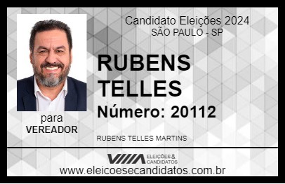 Candidato RUBENS TELLES 2024 - SÃO PAULO - Eleições