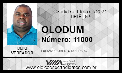 Candidato OLODUM 2024 - TIETÊ - Eleições