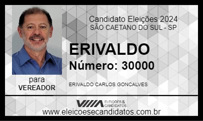 Candidato ERIVALDO 2024 - SÃO CAETANO DO SUL - Eleições