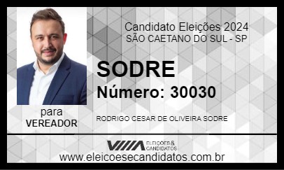 Candidato SODRE 2024 - SÃO CAETANO DO SUL - Eleições