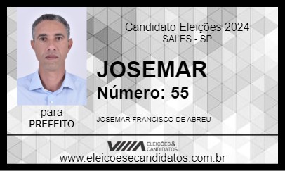 Candidato JOSEMAR 2024 - SALES - Eleições