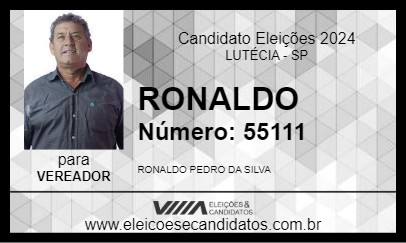 Candidato RONALDO 2024 - LUTÉCIA - Eleições