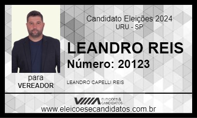 Candidato LEANDRO REIS 2024 - URU - Eleições