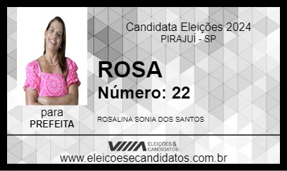 Candidato ROSA 2024 - PIRAJUÍ - Eleições