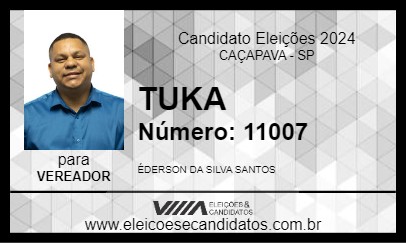 Candidato TUKA 2024 - CAÇAPAVA - Eleições