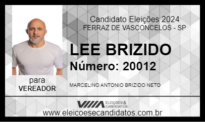 Candidato BRIZIDO 2024 - FERRAZ DE VASCONCELOS - Eleições