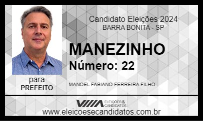 Candidato MANEZINHO 2024 - BARRA BONITA - Eleições