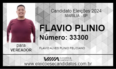 Candidato FLAVIO PLINIO 2024 - MARÍLIA - Eleições