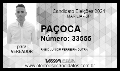 Candidato PAÇOCA 2024 - MARÍLIA - Eleições