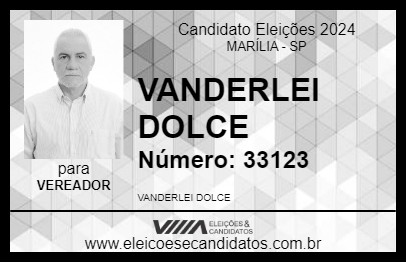 Candidato VANDERLEI DOLCE 2024 - MARÍLIA - Eleições