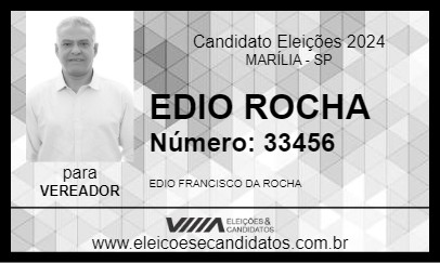 Candidato EDIO ROCHA 2024 - MARÍLIA - Eleições