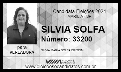 Candidato SILVIA SOLFA 2024 - MARÍLIA - Eleições