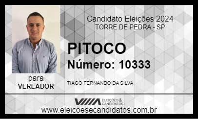 Candidato PITOCO 2024 - TORRE DE PEDRA - Eleições