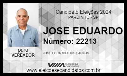 Candidato EDUARDINHO DO GEGE 2024 - PARDINHO - Eleições