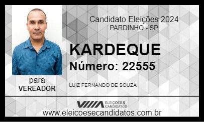 Candidato KARDEQUE 2024 - PARDINHO - Eleições