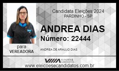 Candidato ANDREA DIAS 2024 - PARDINHO - Eleições