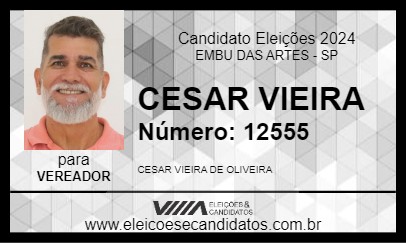 Candidato CESAR VIEIRA 2024 - EMBU DAS ARTES - Eleições