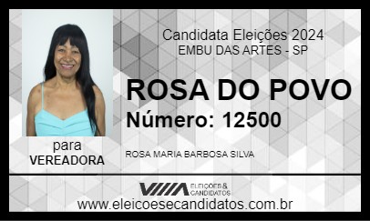 Candidato ROSA DO POVO 2024 - EMBU DAS ARTES - Eleições