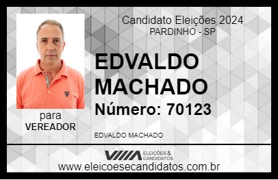 Candidato EDVALDO  MACHADO 2024 - PARDINHO - Eleições