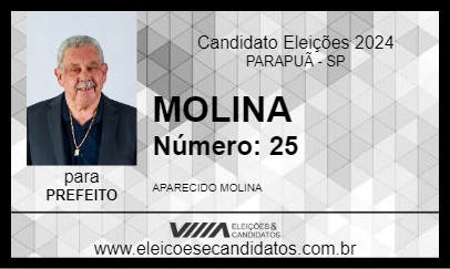 Candidato MOLINA 2024 - PARAPUÃ - Eleições