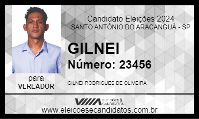 Candidato GILNEI BARBEIRO 2024 - SANTO ANTÔNIO DO ARACANGUÁ - Eleições