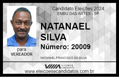 Candidato NATANAEL SILVA 2024 - EMBU DAS ARTES - Eleições