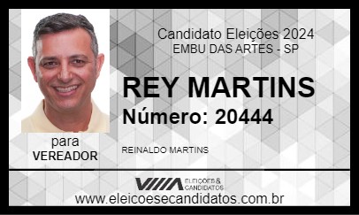 Candidato REY MARTINS 2024 - EMBU DAS ARTES - Eleições