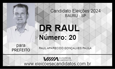 Candidato DR RAUL 2024 - BAURU - Eleições