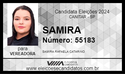 Candidato SAMIRA 2024 - CANITAR - Eleições