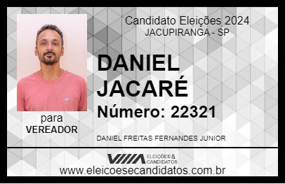 Candidato DANIEL JACARÉ 2024 - JACUPIRANGA - Eleições