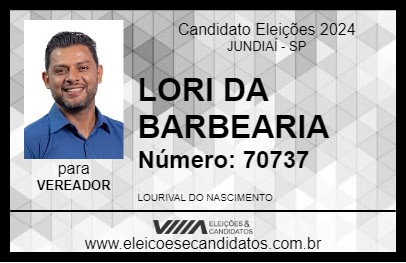 Candidato LORI DA BARBEARIA 2024 - JUNDIAÍ - Eleições