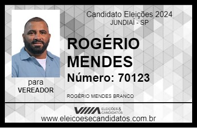 Candidato ROGÉRIO MENDES 2024 - JUNDIAÍ - Eleições