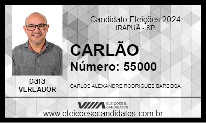 Candidato CARLÃO 2024 - IRAPUÃ - Eleições