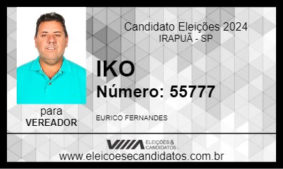 Candidato IKO 2024 - IRAPUÃ - Eleições