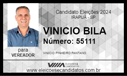 Candidato VINICIO BILA 2024 - IRAPUÃ - Eleições