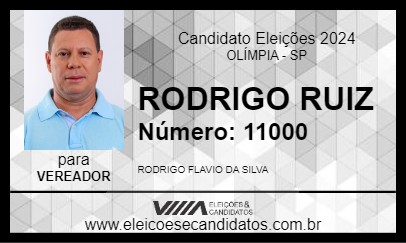 Candidato RODRIGO RUIZ 2024 - OLÍMPIA - Eleições