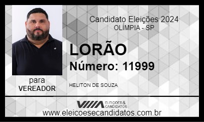 Candidato LORÃO 2024 - OLÍMPIA - Eleições