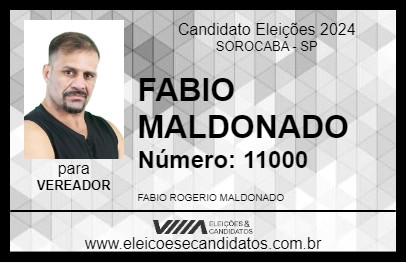 Candidato FABIO MALDONADO 2024 - SOROCABA - Eleições