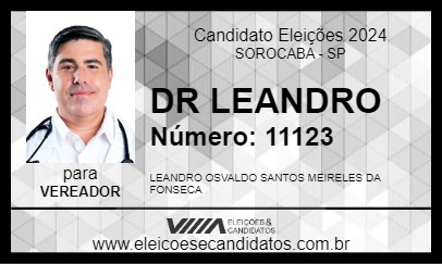 Candidato DR LEANDRO 2024 - SOROCABA - Eleições