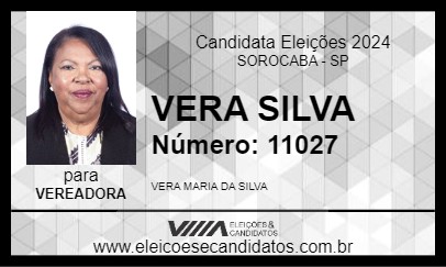 Candidato VERA SILVA 2024 - SOROCABA - Eleições