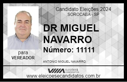 Candidato DR MIGUEL NAVARRO 2024 - SOROCABA - Eleições