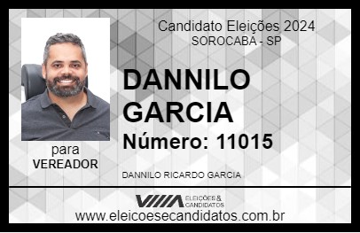 Candidato DANNILO GARCIA 2024 - SOROCABA - Eleições