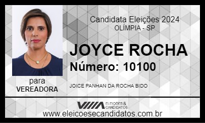 Candidato JOYCE ROCHA 2024 - OLÍMPIA - Eleições