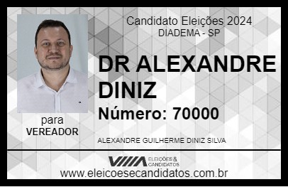 Candidato DR ALEXANDRE DINIZ 2024 - DIADEMA - Eleições