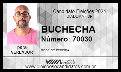 Candidato BUCHECHA 2024 - DIADEMA - Eleições