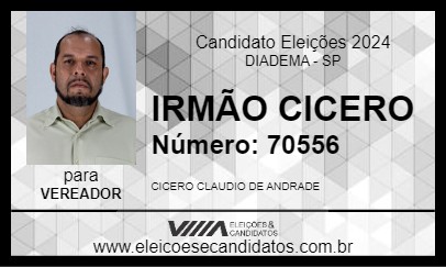 Candidato IRMÃO CICERO 2024 - DIADEMA - Eleições