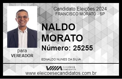 Candidato NALDO MORATO 2024 - FRANCISCO MORATO - Eleições