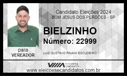 Candidato BIELZINHO 2024 - BOM JESUS DOS PERDÕES - Eleições