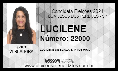 Candidato LUCILENE 2024 - BOM JESUS DOS PERDÕES - Eleições